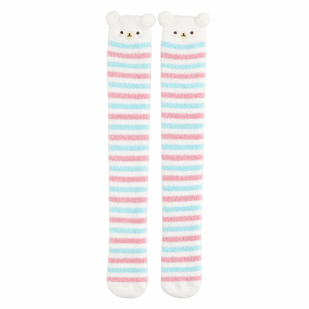 Furry Tall Thigh High Stockings for Cozy Comfort Default Title