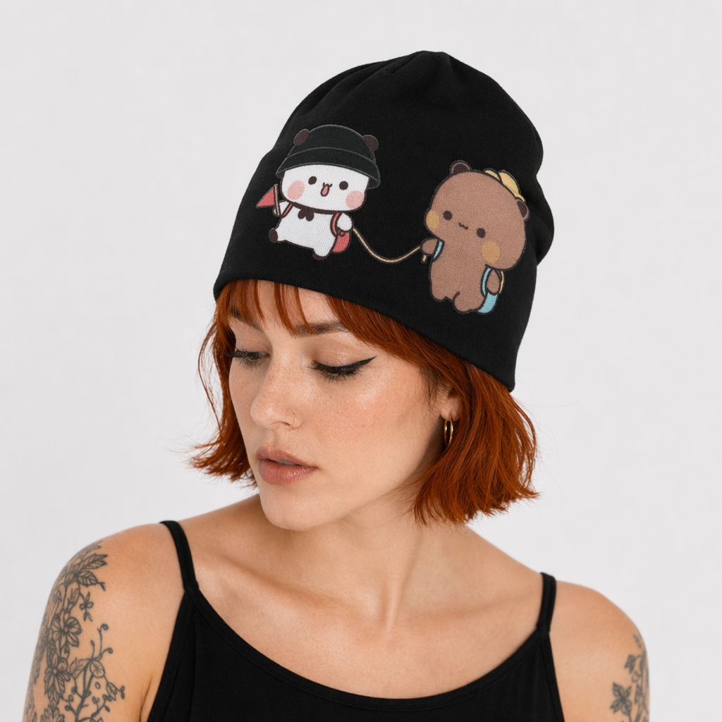 Bubu & Dudu Hat in Comfortable Fabric for a Fun and Stylish Look black