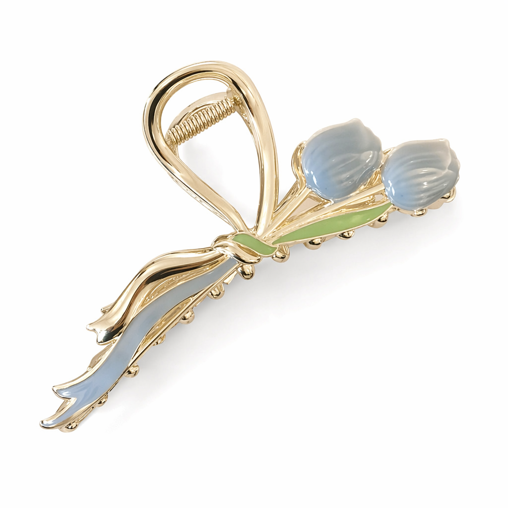 Dainty Floral Ceramic Hair Claw Clip for a Unique Style 13