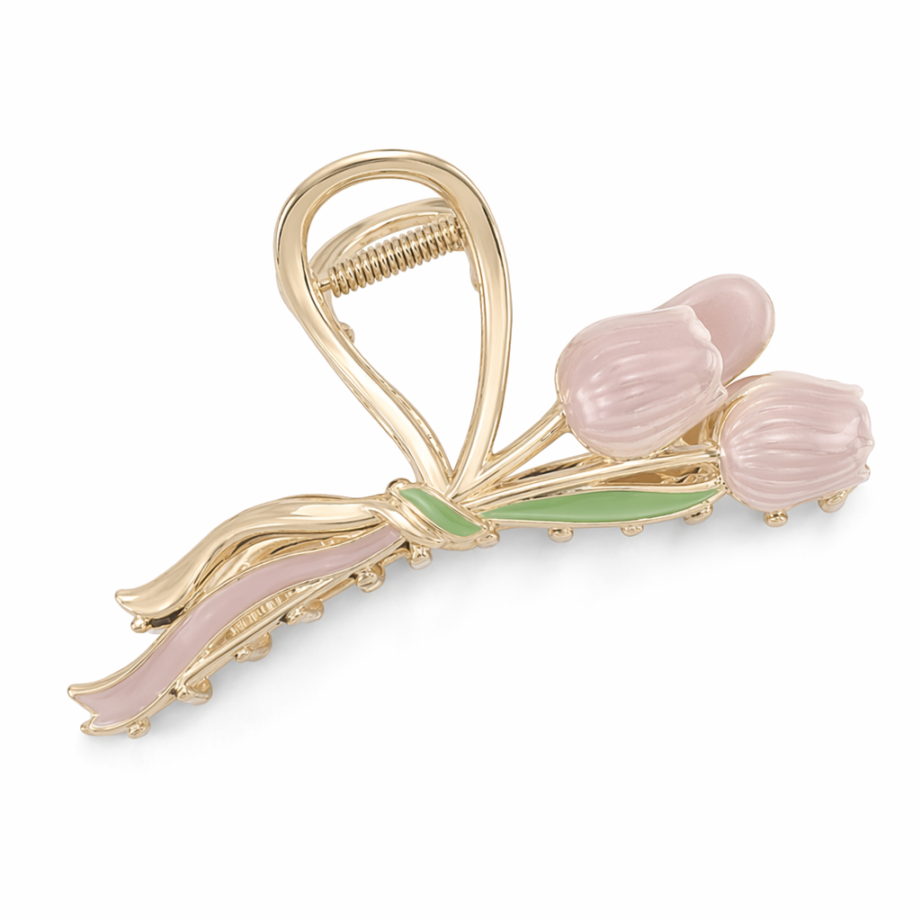 Dainty Floral Ceramic Hair Claw Clip for a Unique Style 15