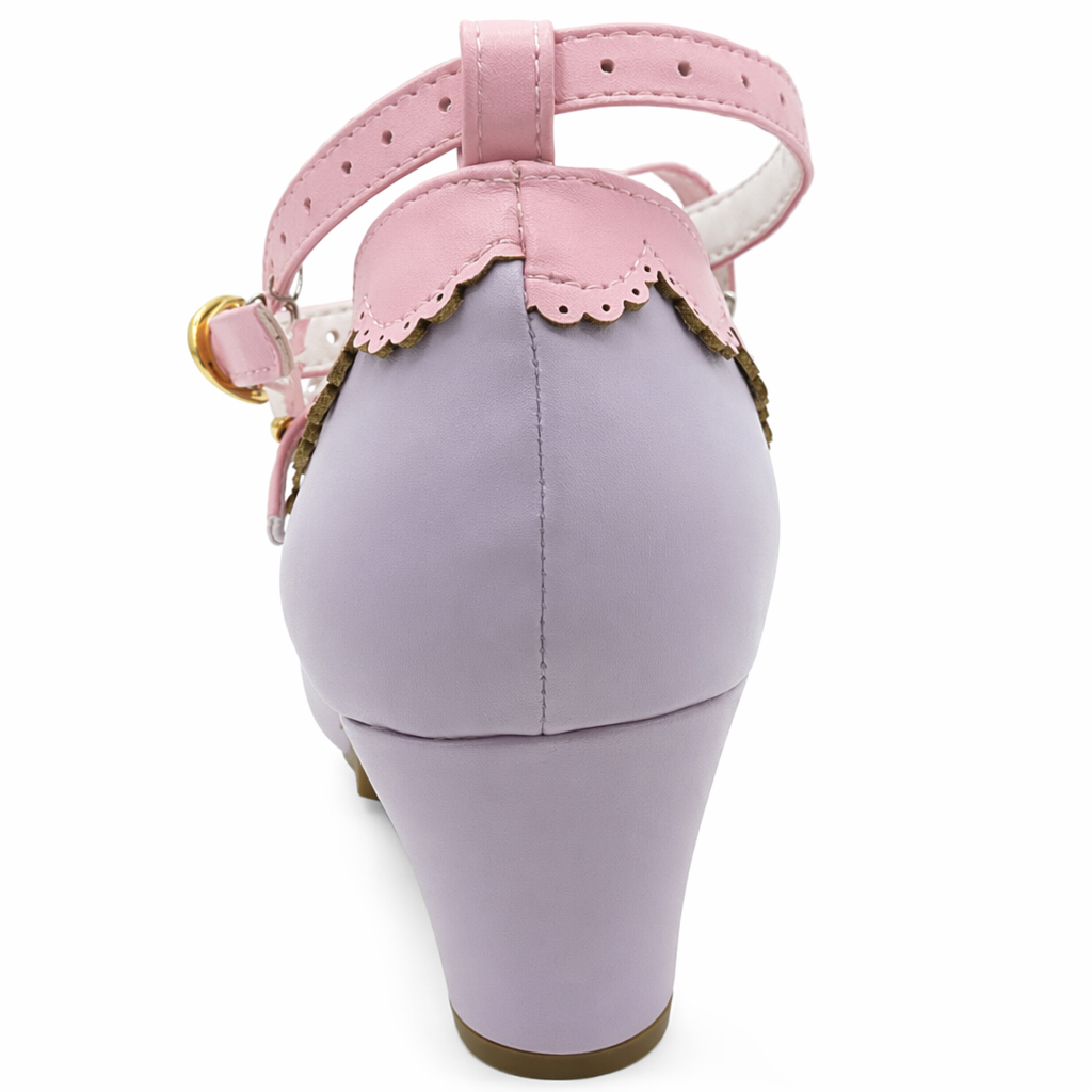 Beautiful Sweet Lolita Heels with Pearls and Bows Default