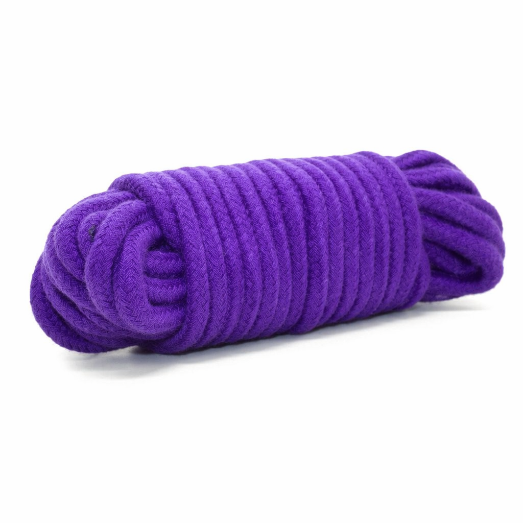 High-Quality Cotton Shibari Rope for Bondage Aesthetic Photoshoots 10m Purple