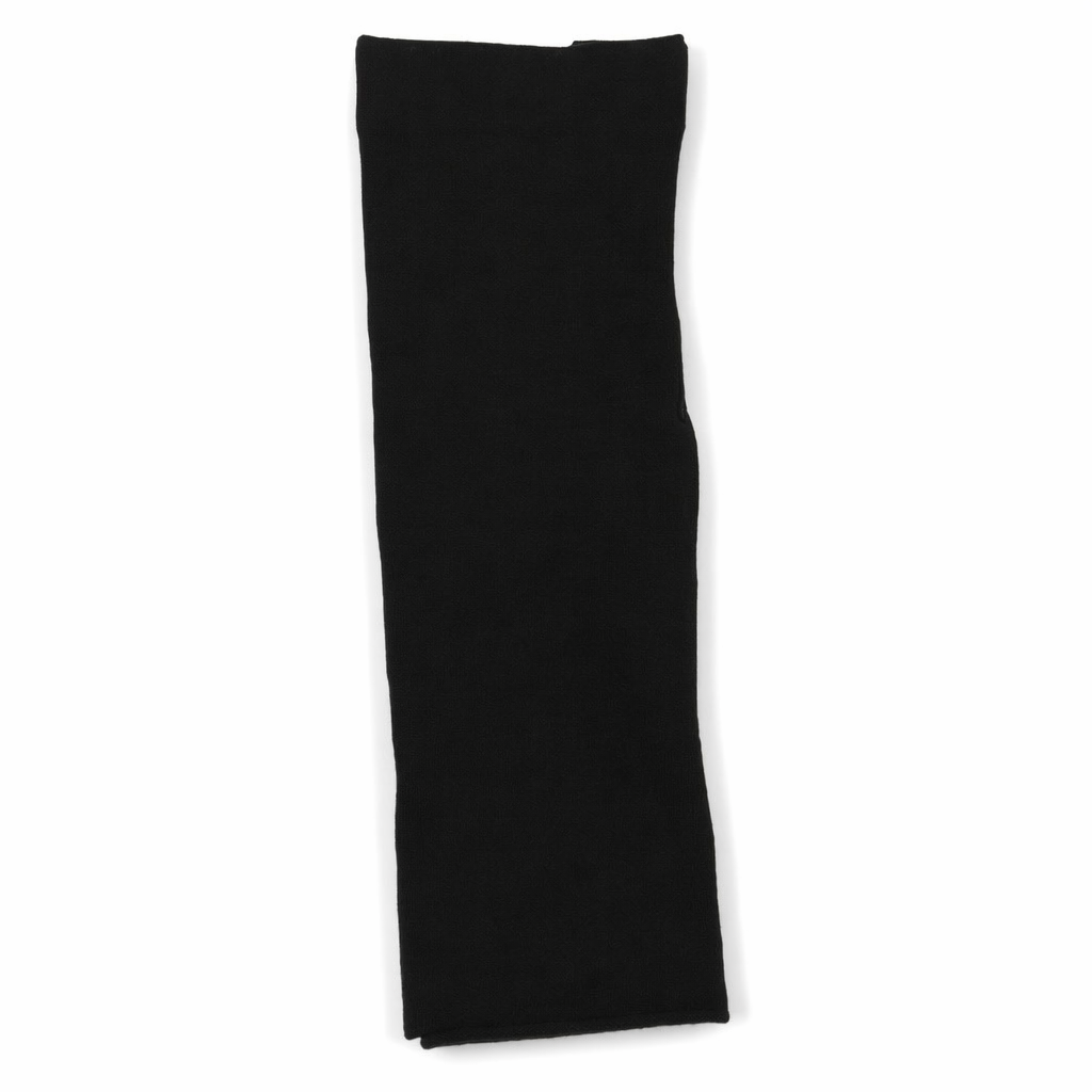 Plus-Size School Girl Thigh High Stockings in White Stripes or Solid Black Solid Black