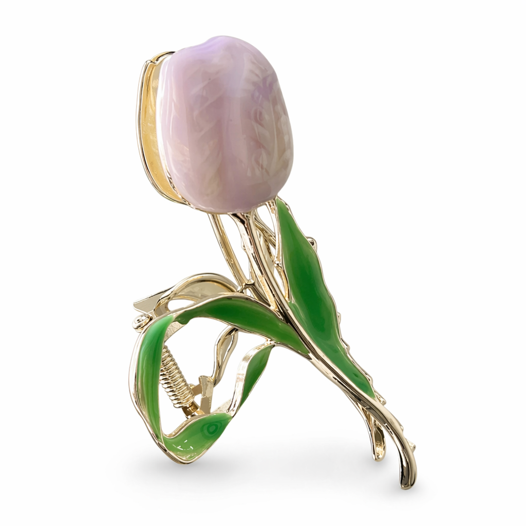 Dainty Floral Ceramic Hair Claw Clip for a Unique Style 12