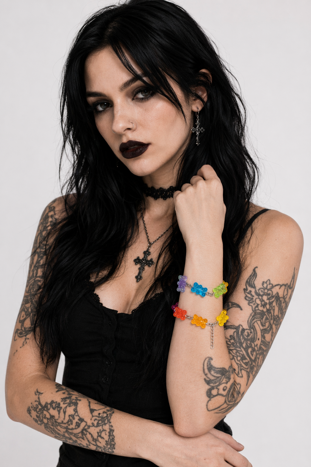 Gummy Bear Resin Bracelets for a Sweet Style Upgrade Rainbow Bracelet