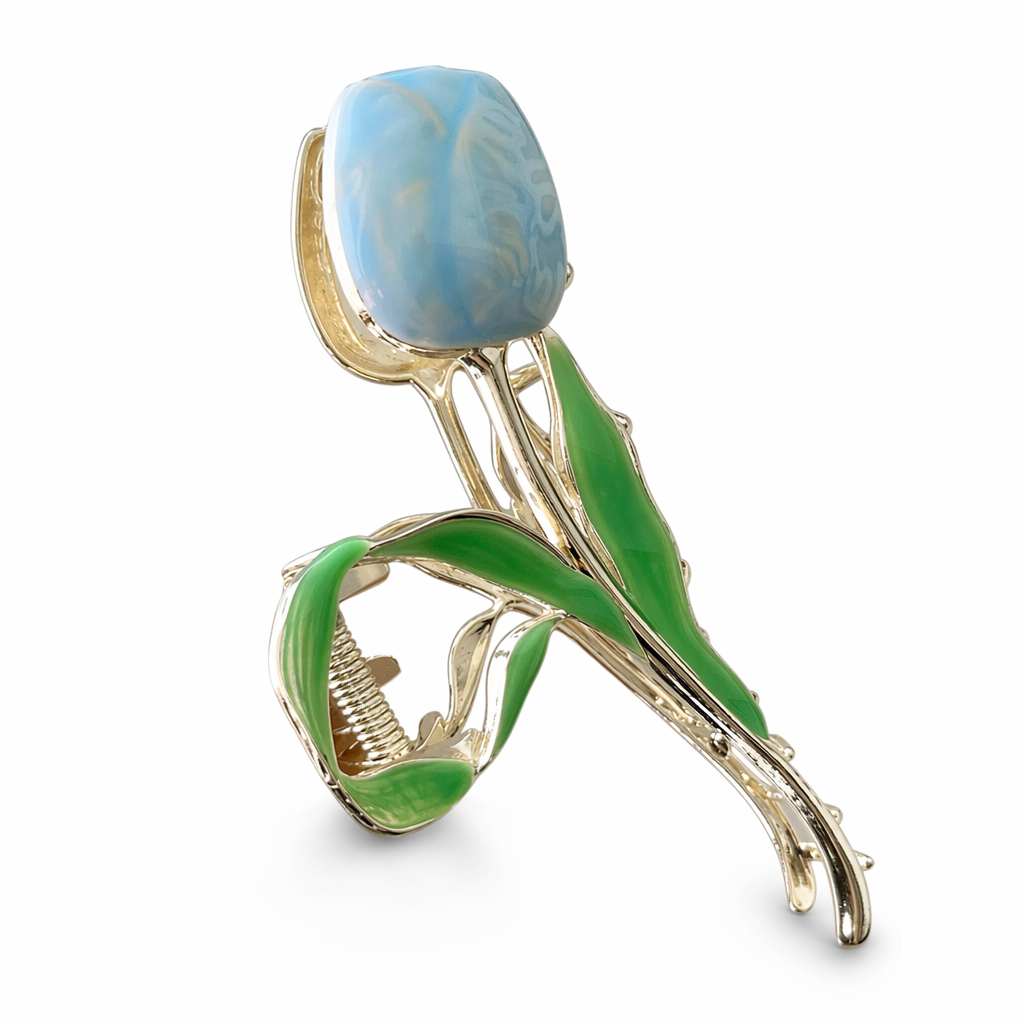 Dainty Floral Ceramic Hair Claw Clip for a Unique Style 10