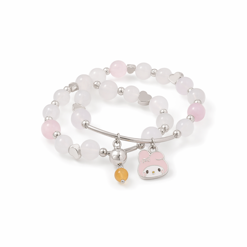 Kawaii Beaded Bracelets Inspired by Sanrio Characters Big Bead Melody
