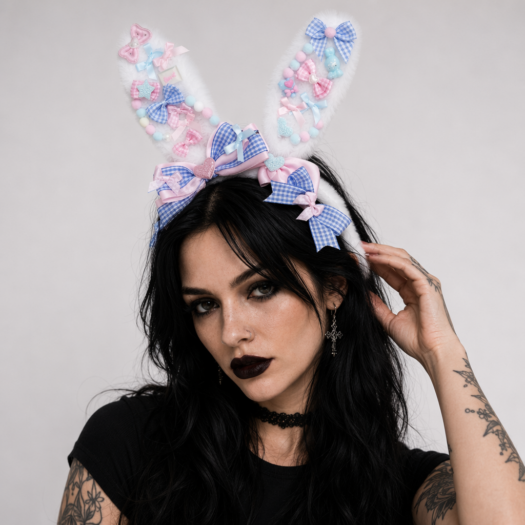 Pastel Fairy-Kei Bunny Ears for Kawaii Cuties New Condition Instock Blue