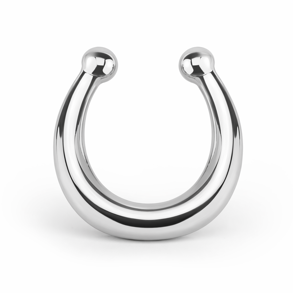 Realistic Septum Nose Rings for a Stylish Piercing Look Plain Silver