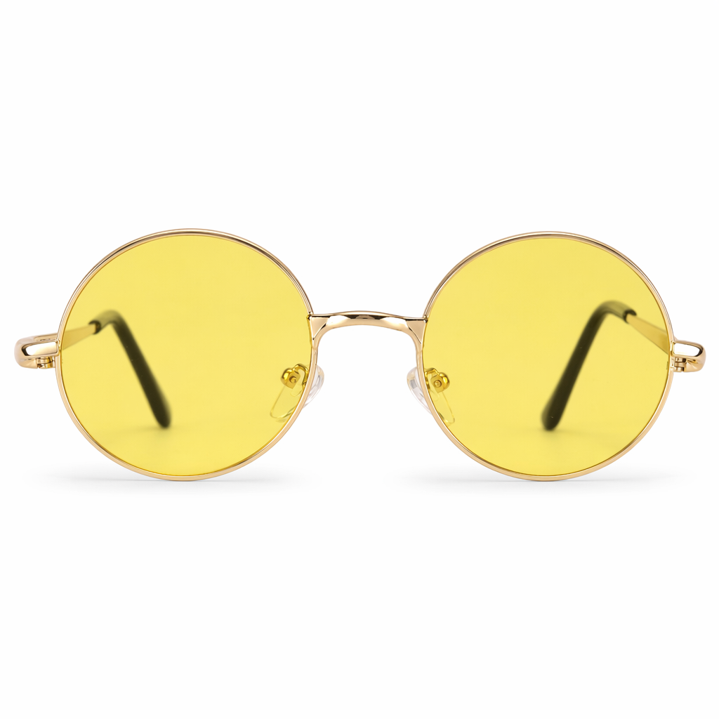 Candy Colored Circle Glasses for Every Style and Aesthetic Yellow