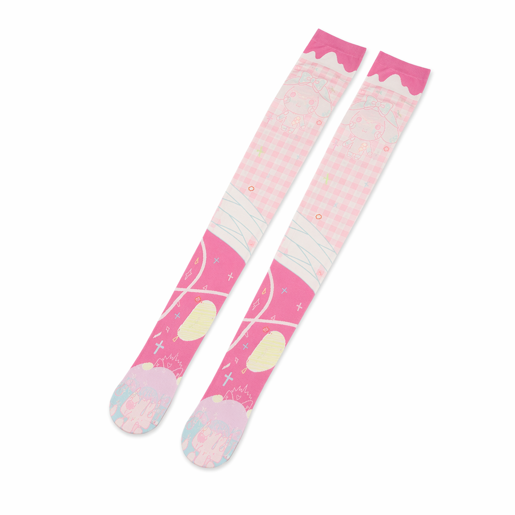 Kawaii Anime Inspired Pastel Stockings for Cute Outfits Default Title