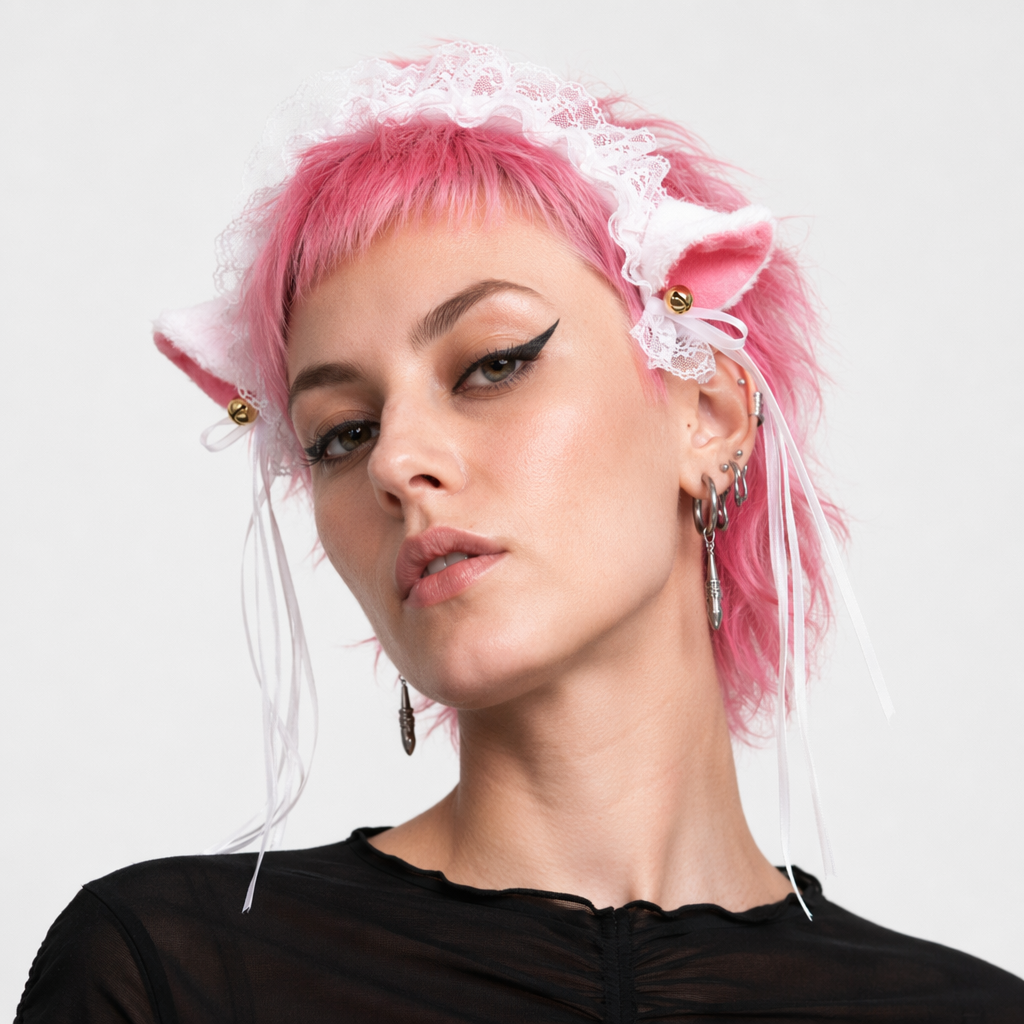 Neko Kitty Cat Complete Set with Headband, Collar, and Bracelets 5