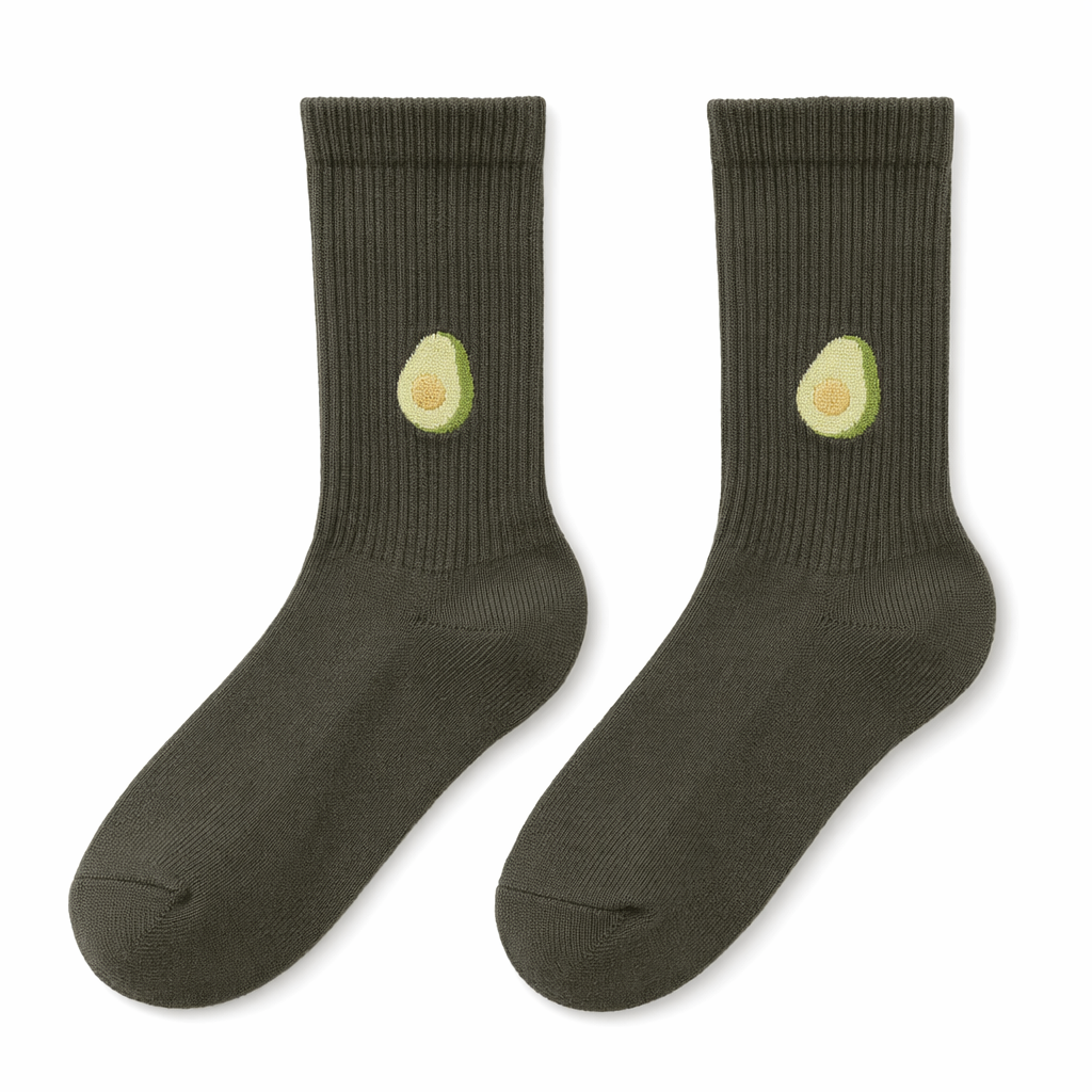 Adorable Kawaii Baby Dinosaur Socks for Cute Style Avocado