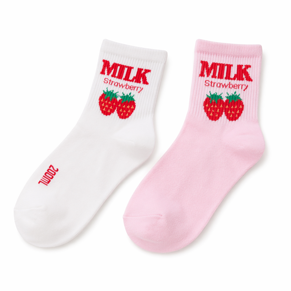 Strawberry Milk Socks Inspired by Harajuku Fashion Default