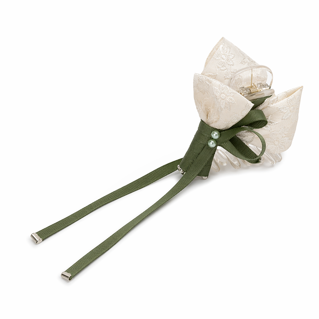 Dainty Floral Ceramic Hair Claw Clip for a Unique Style 26