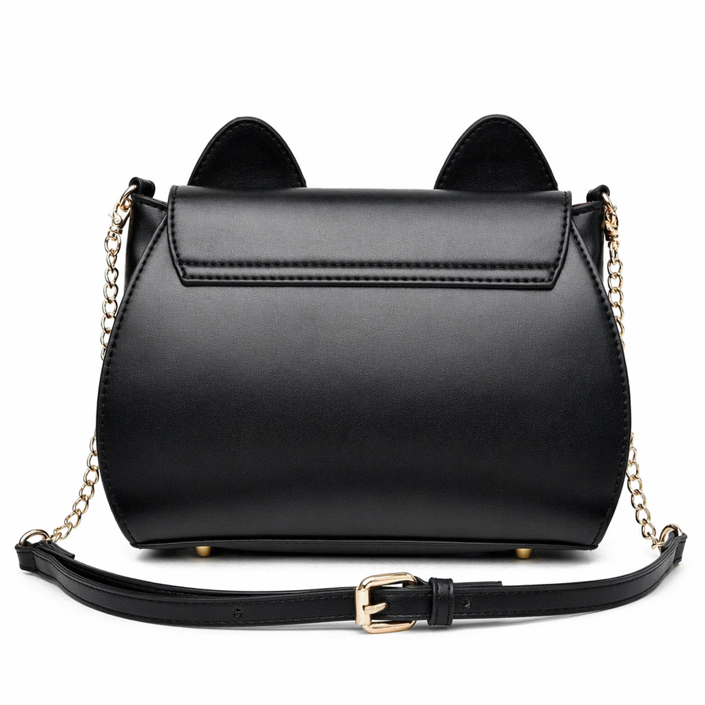 Neko Luna Cat Purse for Magical Girls in Black or White Black