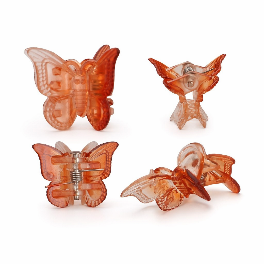 90s Princess Butterfly Clips in Vibrant Colors for Fun Hair Styles 50 Bright Flowers