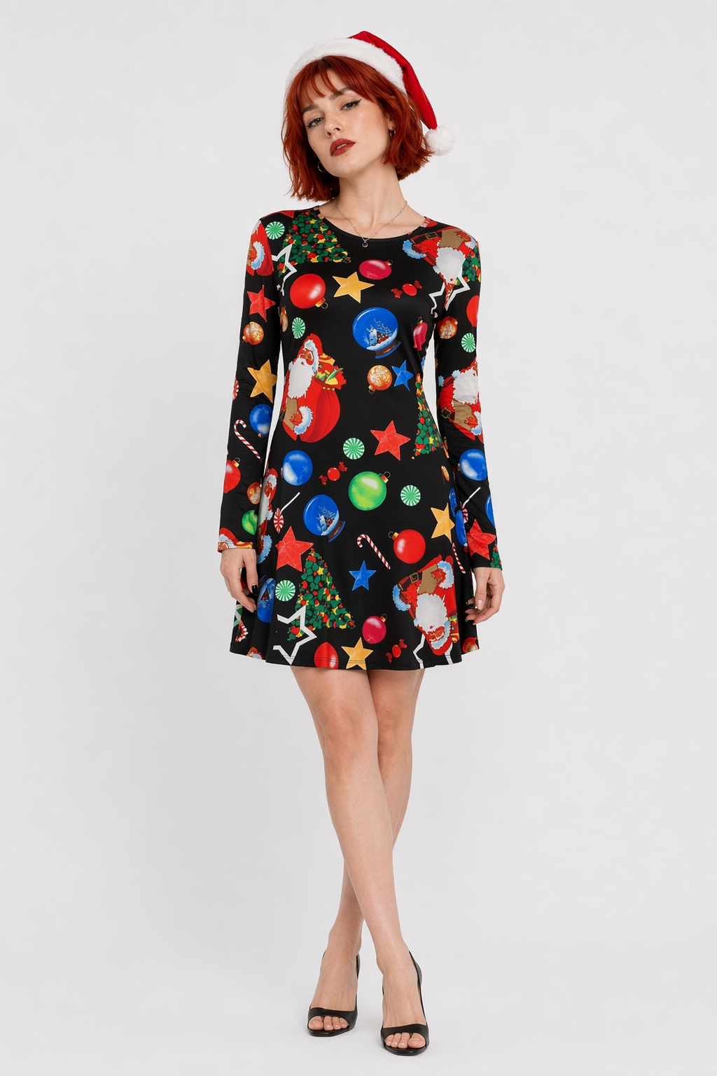 Festive Christmas Themed Dresses for Chic Holiday Style Lights