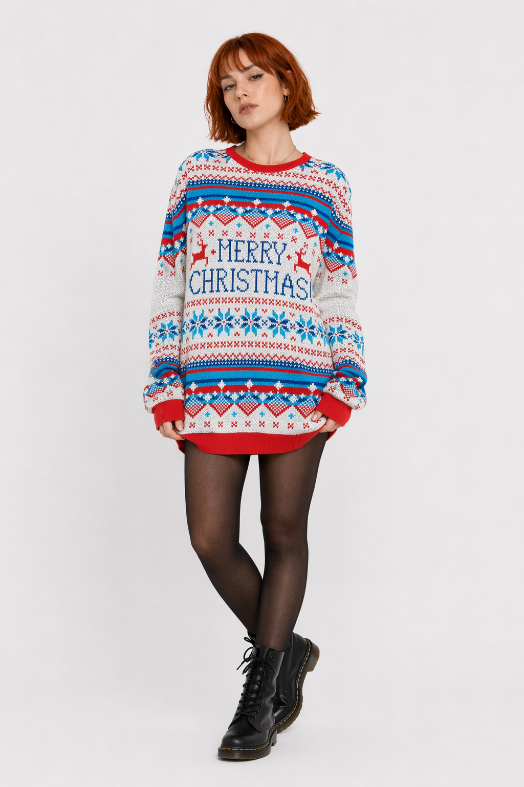 Cozy Christmas Crewneck Sweaters for Holiday Cheer Blue Xmas
