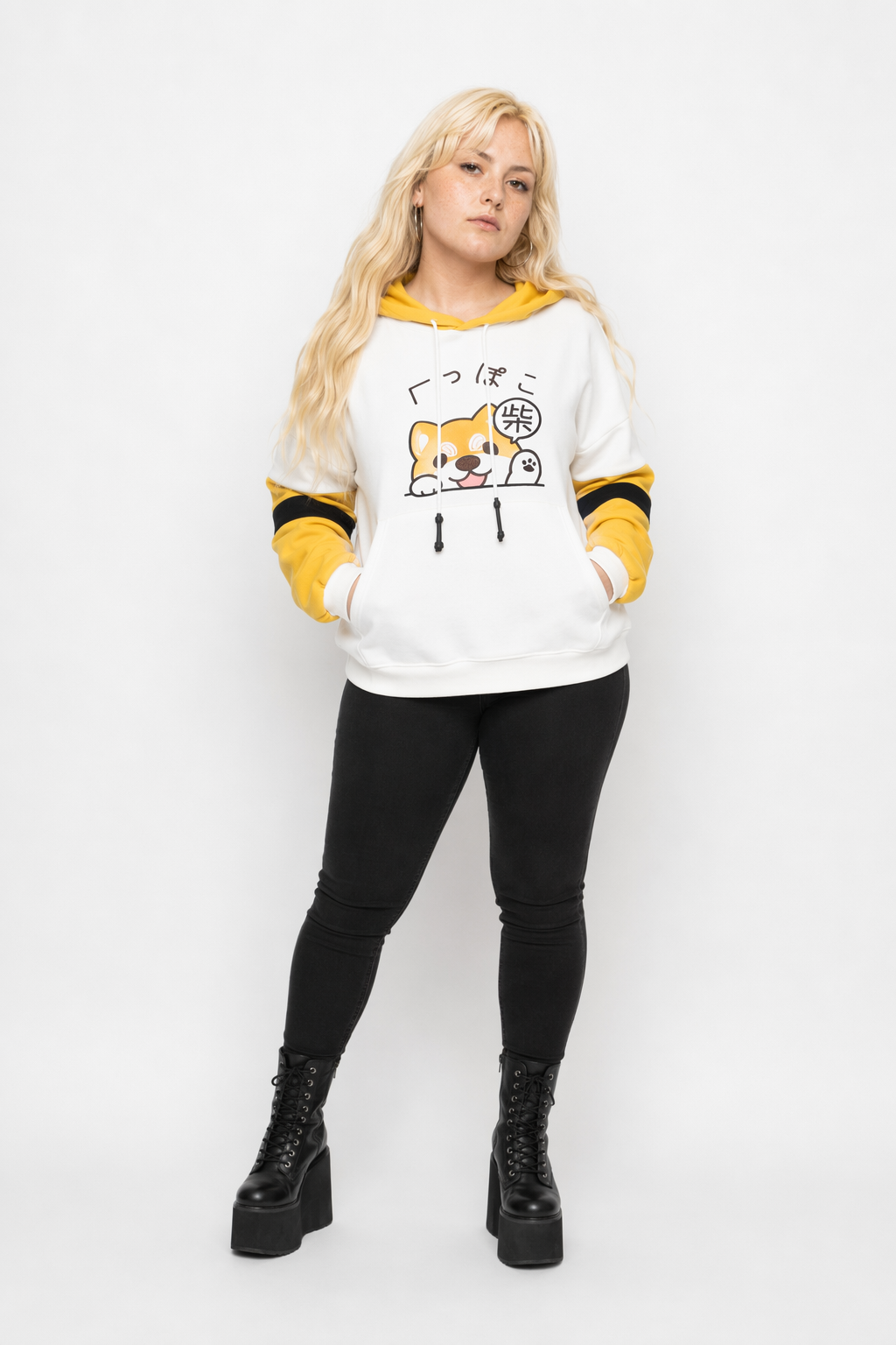 Cute Corgi Puppy Dog Hoodie for Kawaii Fashion Lovers White