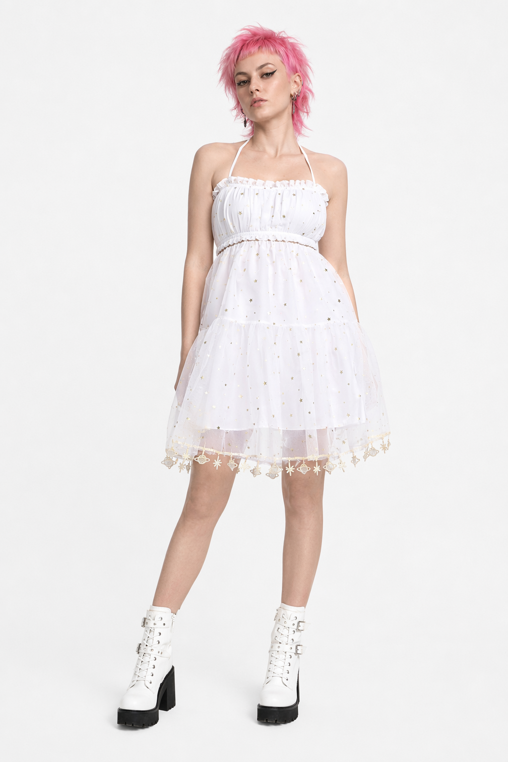 Tulle and Lace Petticoat for a Luxurious Skirt Look White Threading