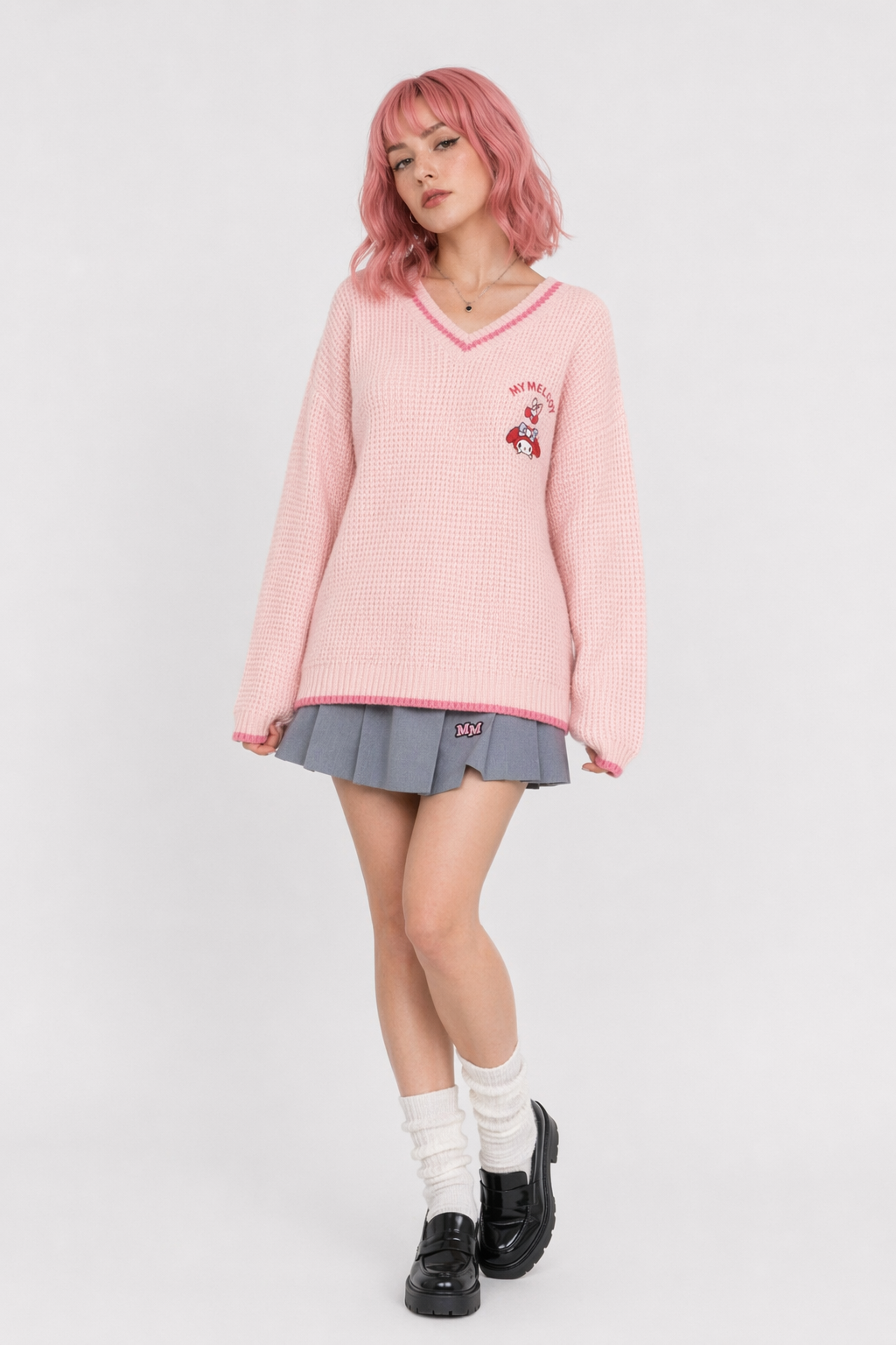 Kawaii Prepstar Sailor Pullover Sweater for Cute Cosplay Events My melody