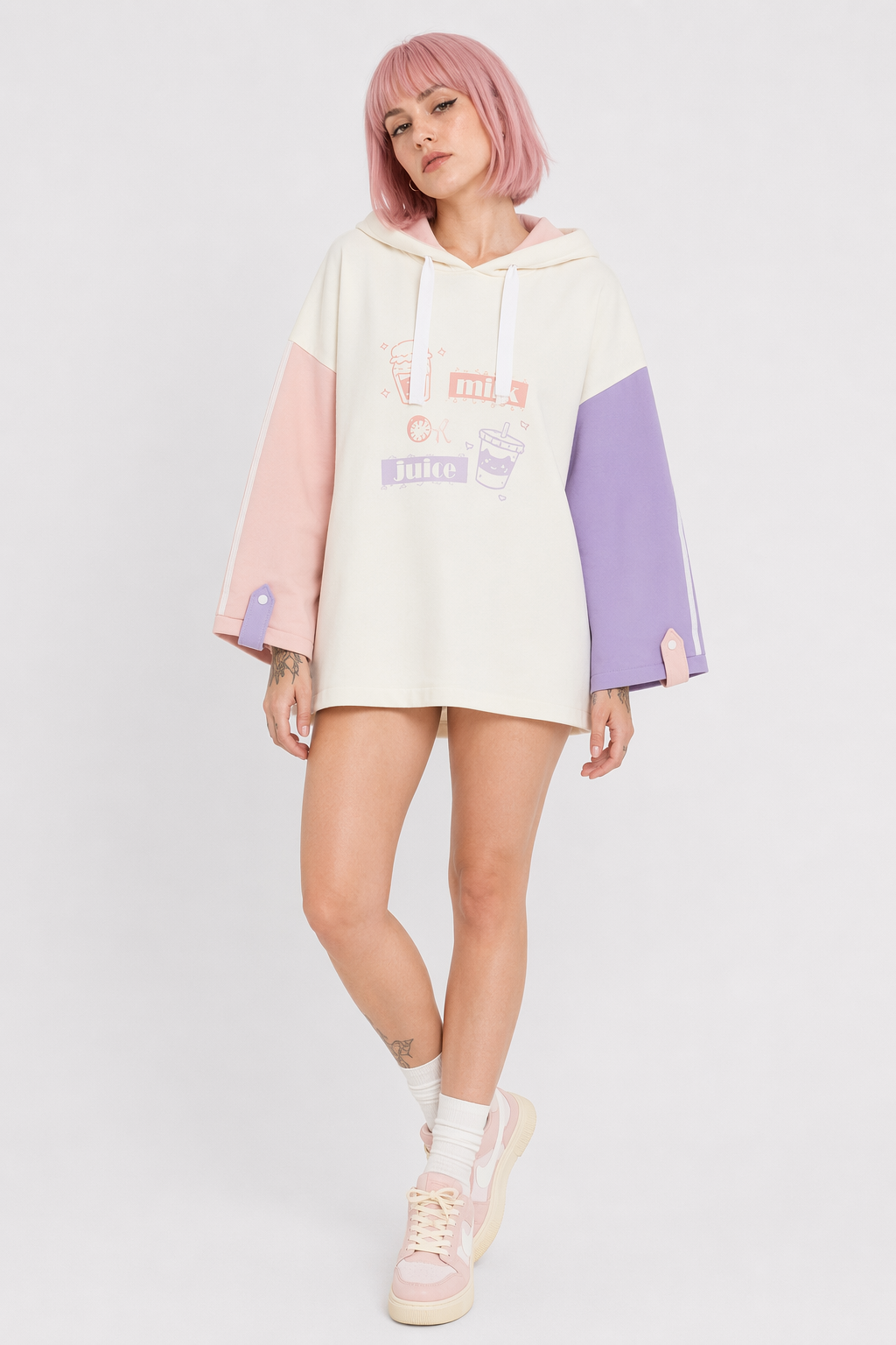 Sweet Pastel Milk Juice Hoodie for Cosparty Style S