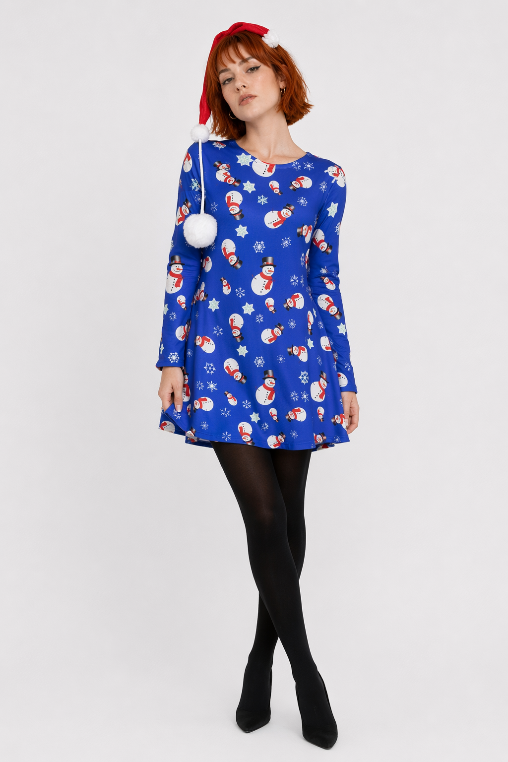 Festive Christmas Themed Dresses for Chic Holiday Style Snowman