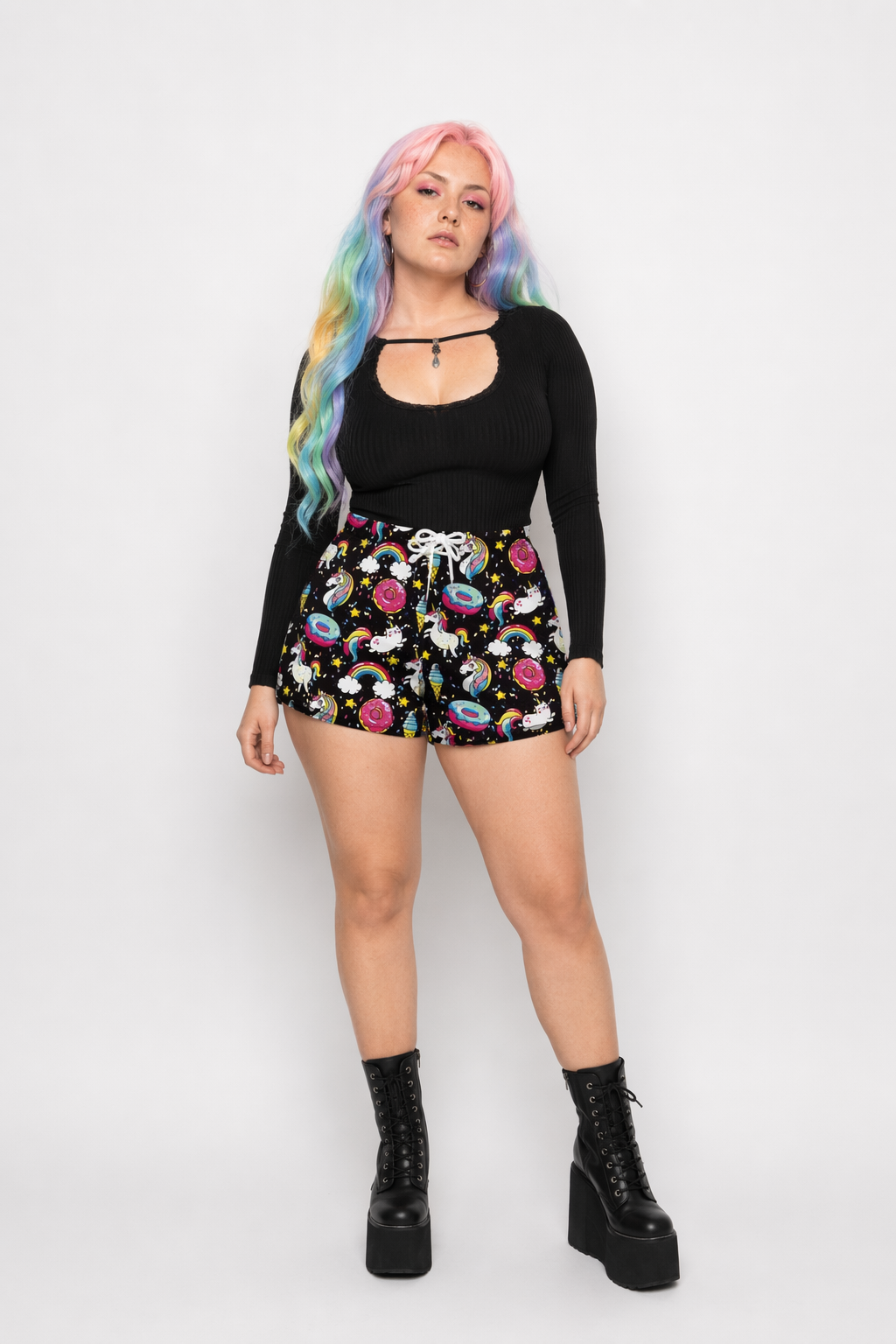 Rainbow Explosion Shorts for Summer Fun and Activities L