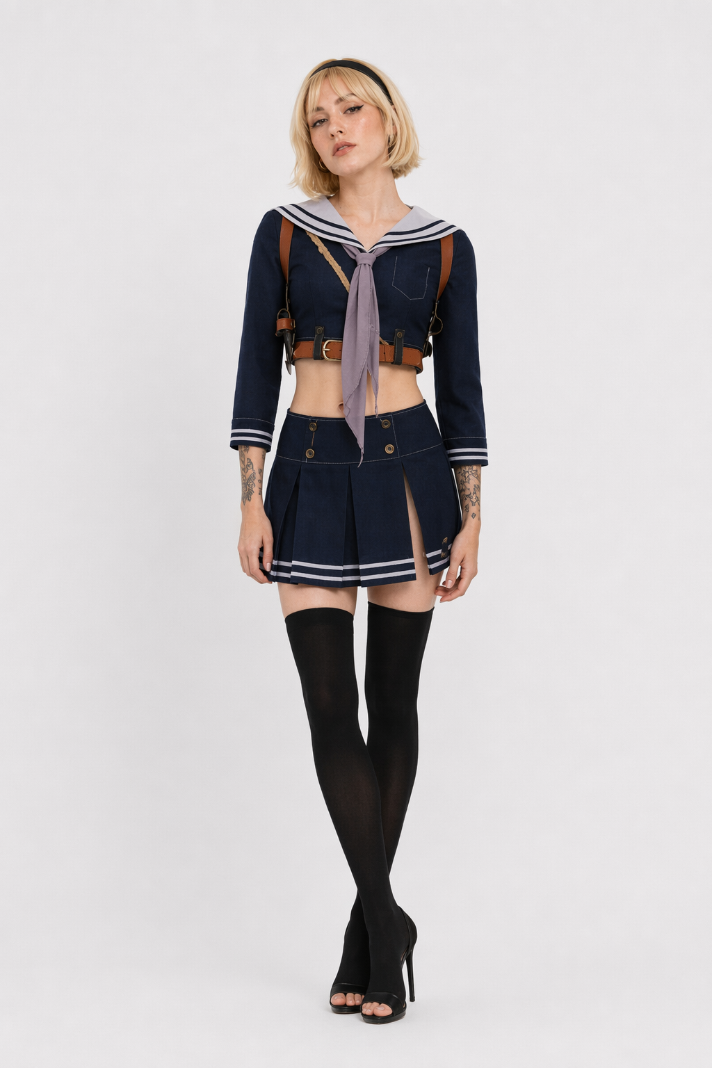 Emily Browning Cosplay Costume Baby Doll Outfit XXL