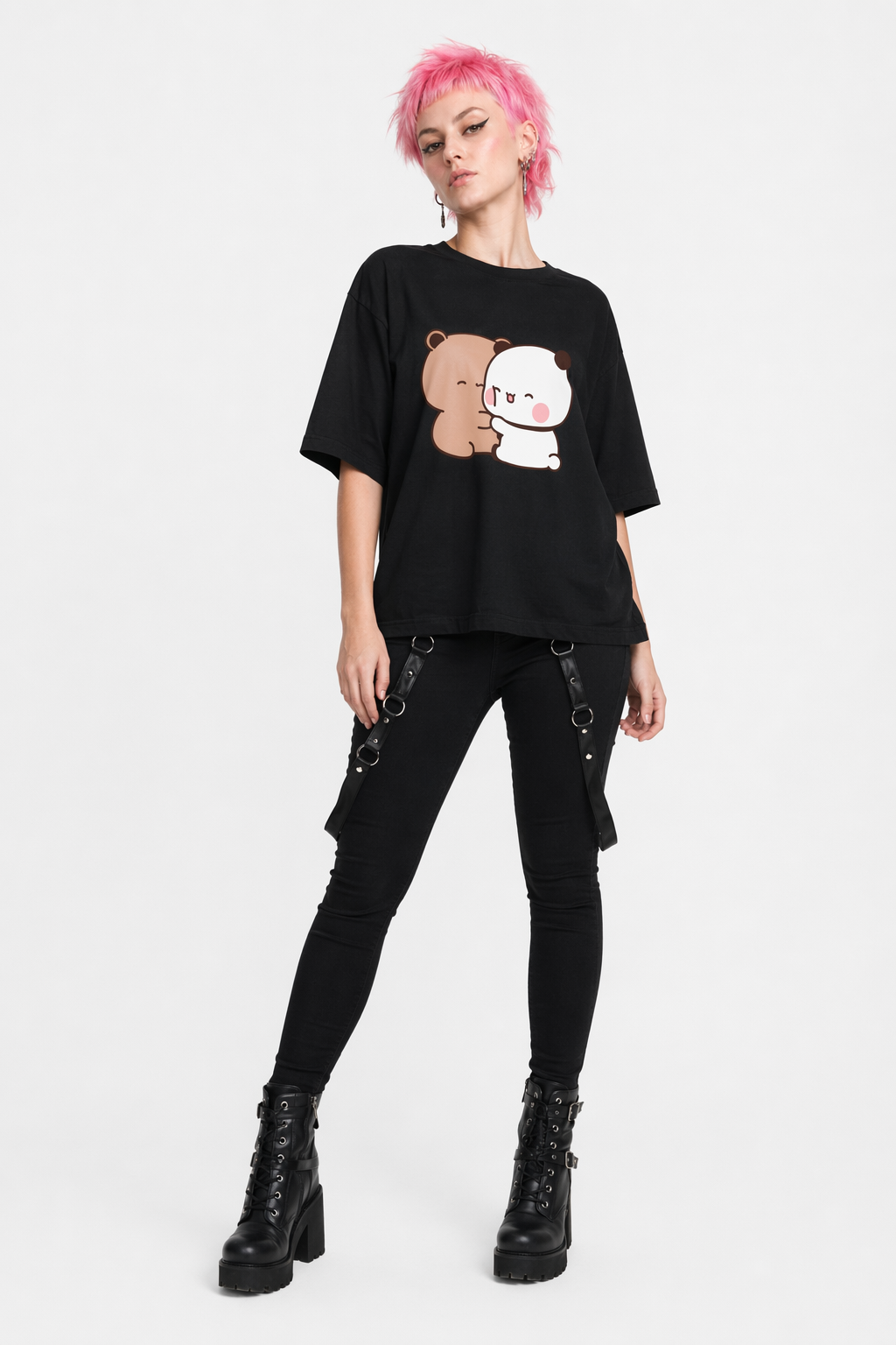 Dudu & Bubu Women’s T-Shirt for Stylish Fans of Dudu & Bubu black