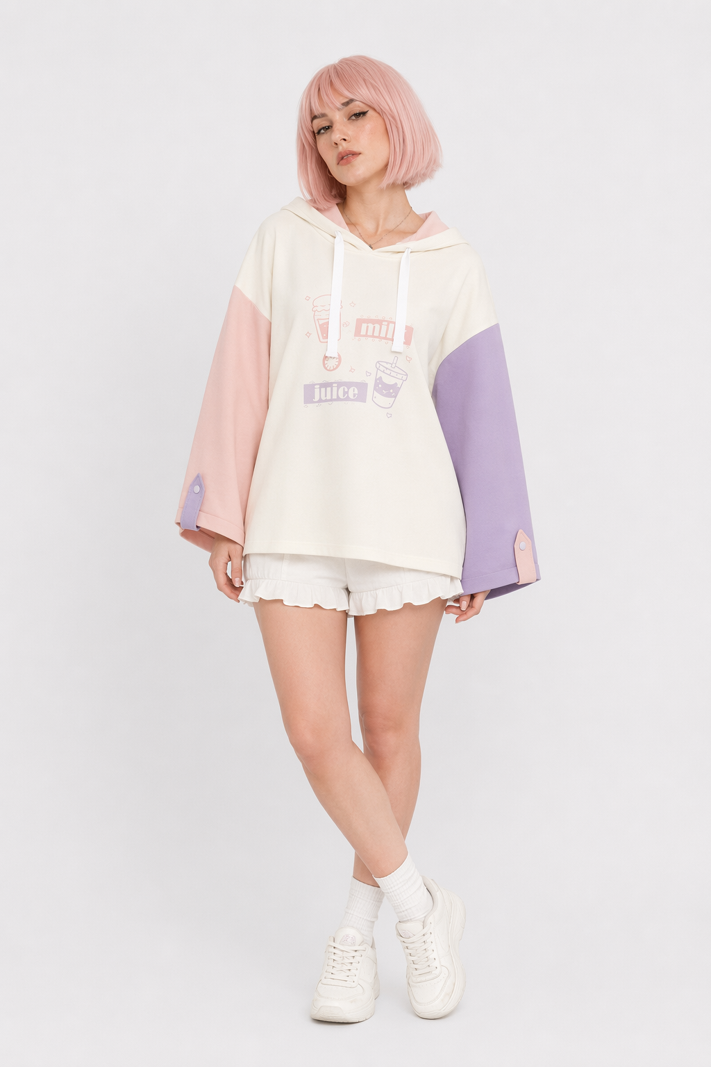 Sweet Pastel Milk Juice Hoodie for Cosparty Style M