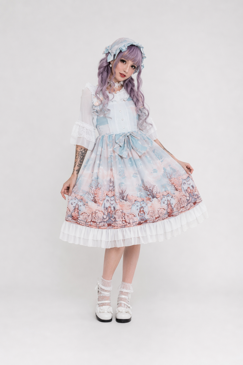 Fairy-Kei Forest Fairy Lolita Dress for Kawaii Princesses Blue
