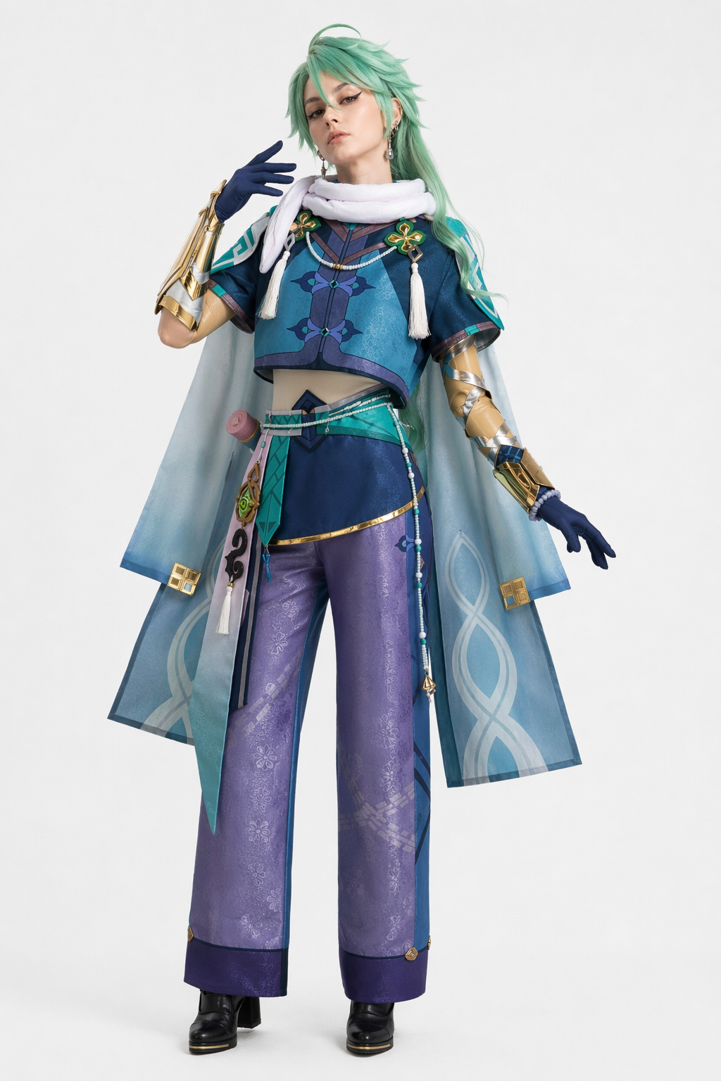 Genshin Impact Baizhu Cosplay Costume XS
