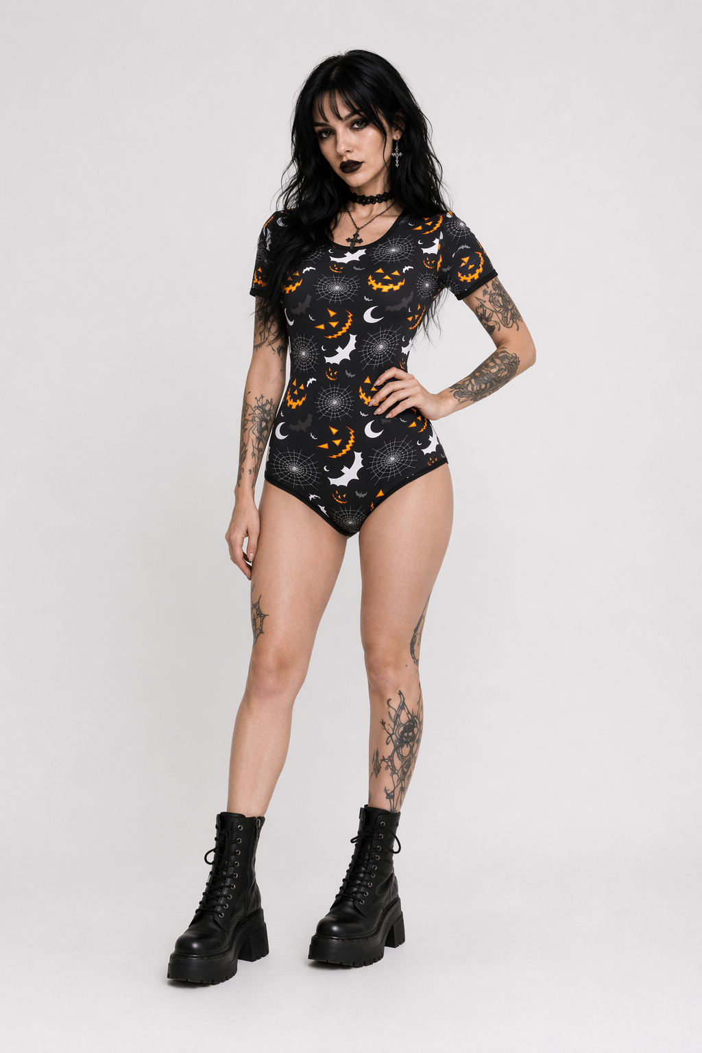Spooky Cute Black Adult Onesie Available Org Instock with Size Chart S