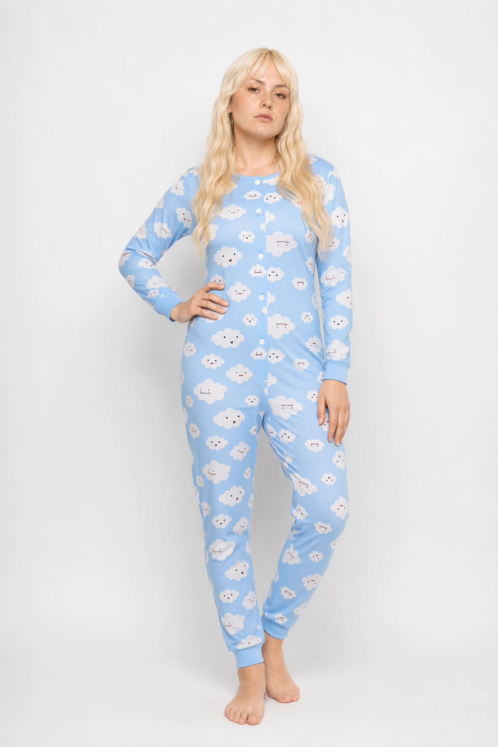 Cozy Cloud Sleeper Onesie for Sweet Dreams and Comfort S