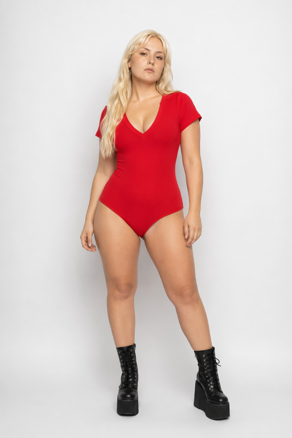 Traditional Cut Classic Color Onesie for Versatile Fashion Red