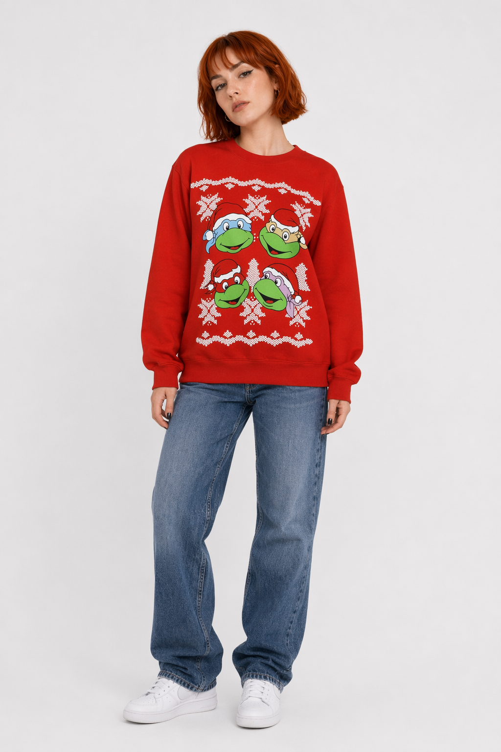 Cozy Christmas Crewneck Sweaters for Holiday Cheer Ninja Turtles