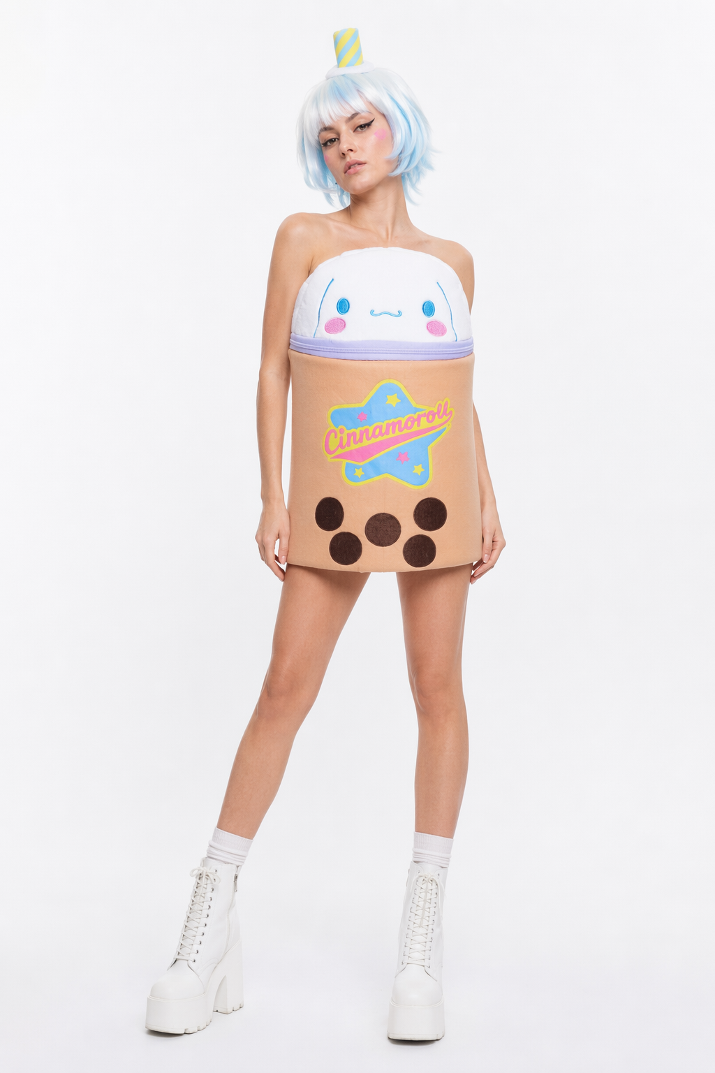 Pastel Fairy Kei Stationary Bags Featuring Kawaii Characters and Bubble Tea Cinnamoroll