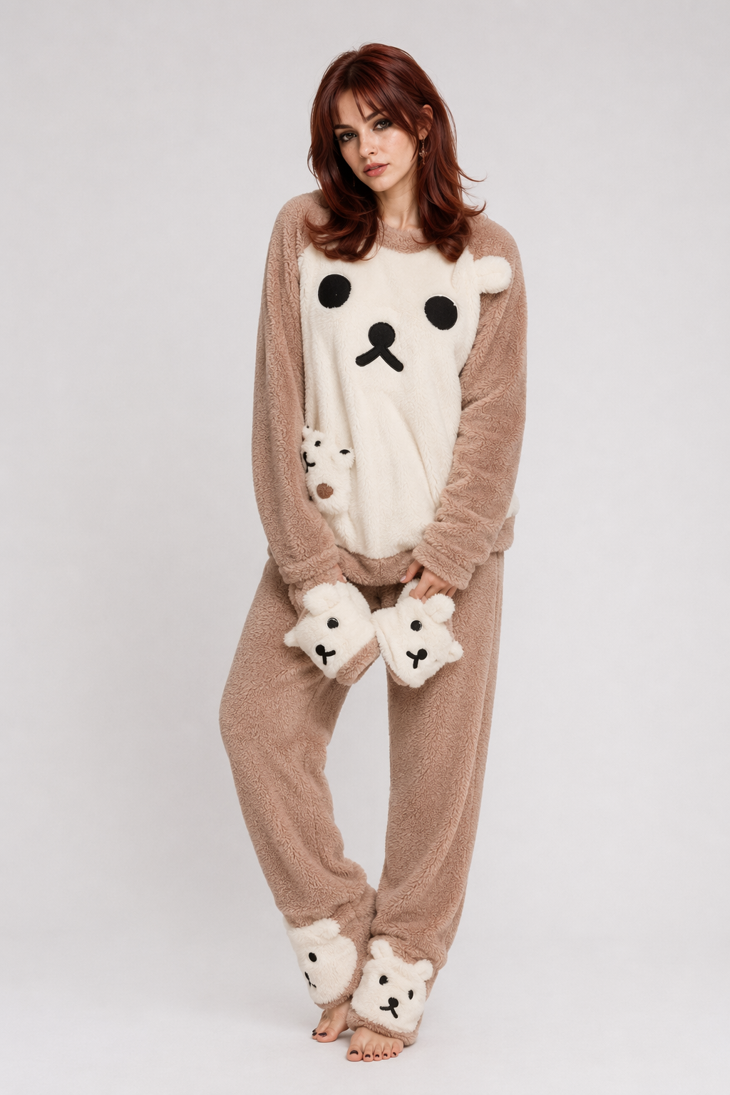 Adorable Fuzzy Pajama Sets for a Cozy Kawaii Look Baby Bear