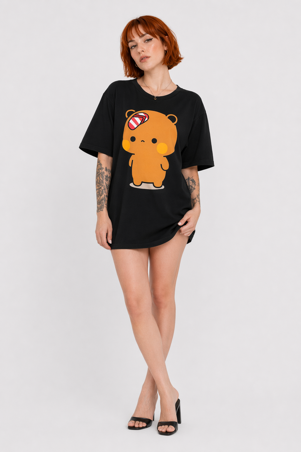 Dudu & Bubu T-Shirt in Breathable Fabric for Everyday Fun 1474 Black