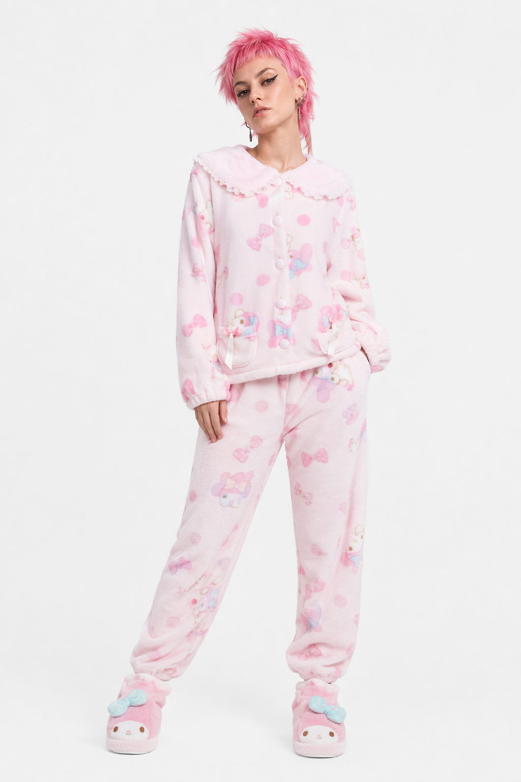 My Melody Inspired Pajama Set for Cozy Cosplay Parties M