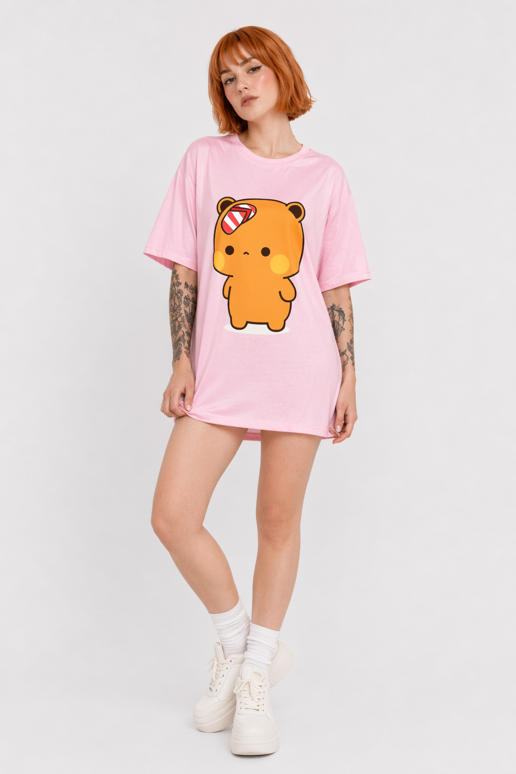 Dudu & Bubu T-Shirt in Breathable Fabric for Everyday Fun 1474 Pink