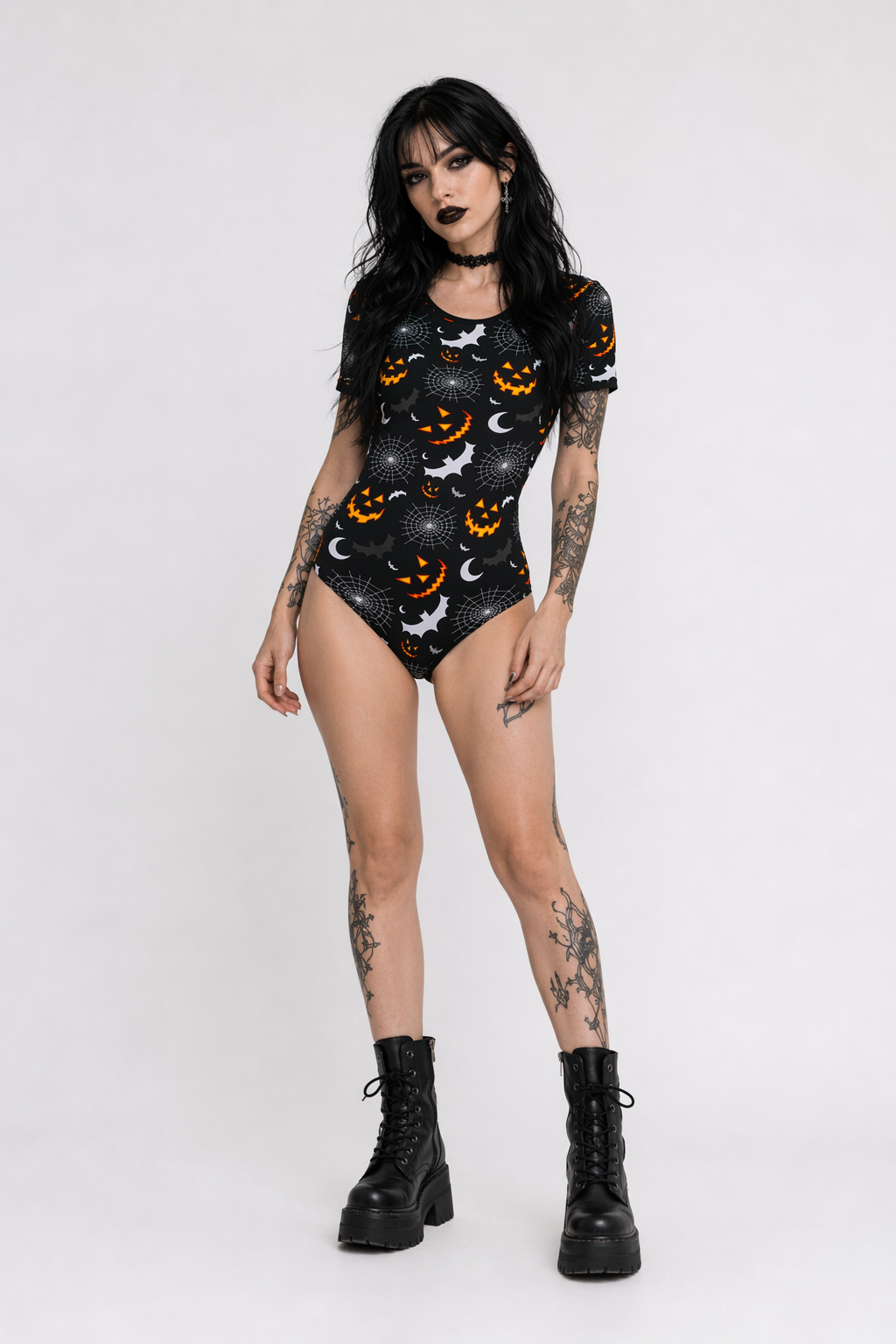 Spooky Cute Black Adult Onesie Available Org Instock with Size Chart M
