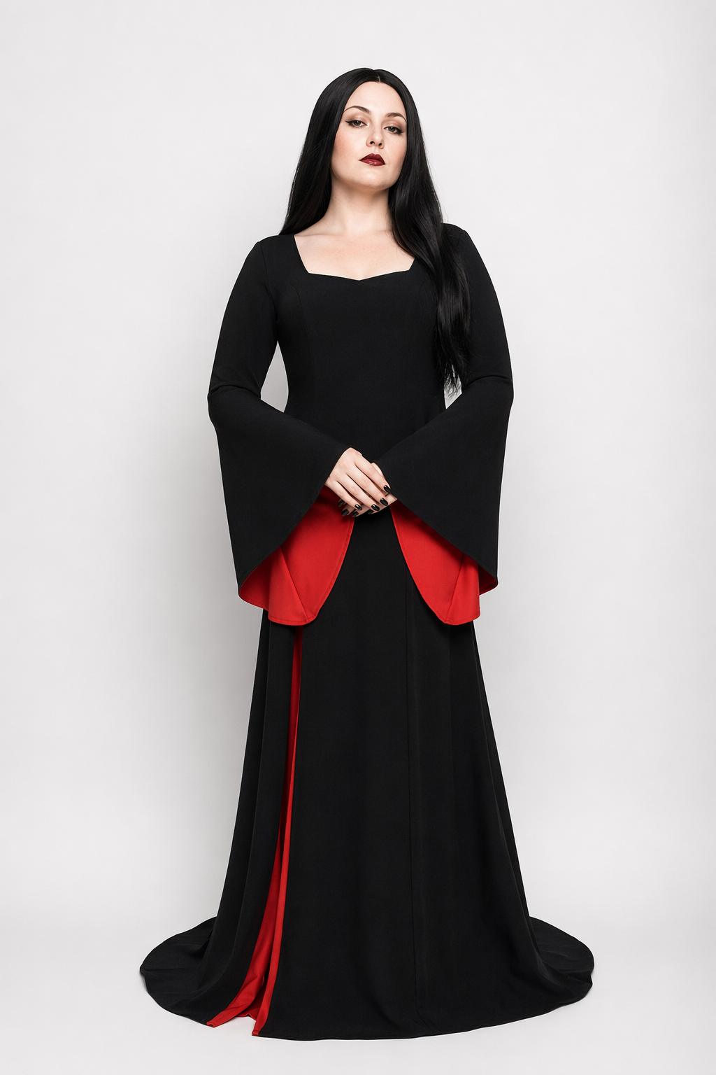 The Addams Family Morticia Wednesday Gomez Cosplay Costume Sets S
