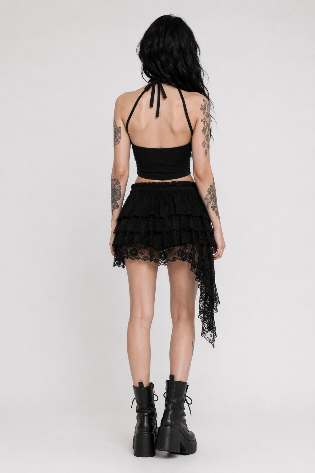 Adorable Baby Girl Spaghetti Strap Halter Top for Summer Black