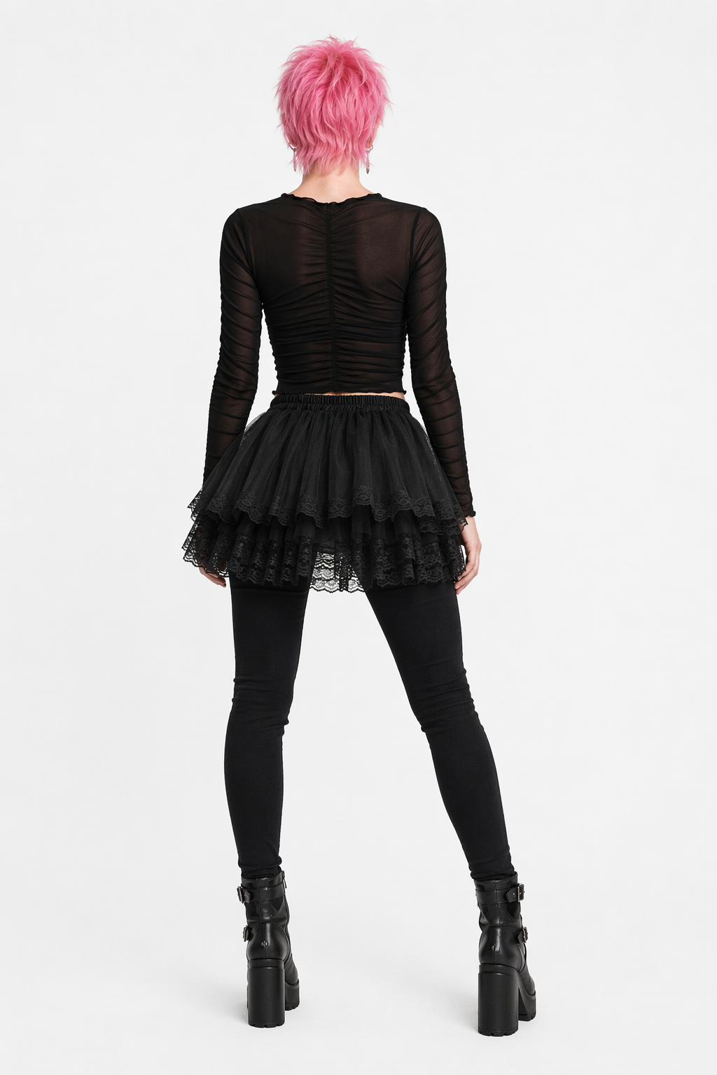 High Quality Lace Petticoat for a Perfectly Poofed Look Black