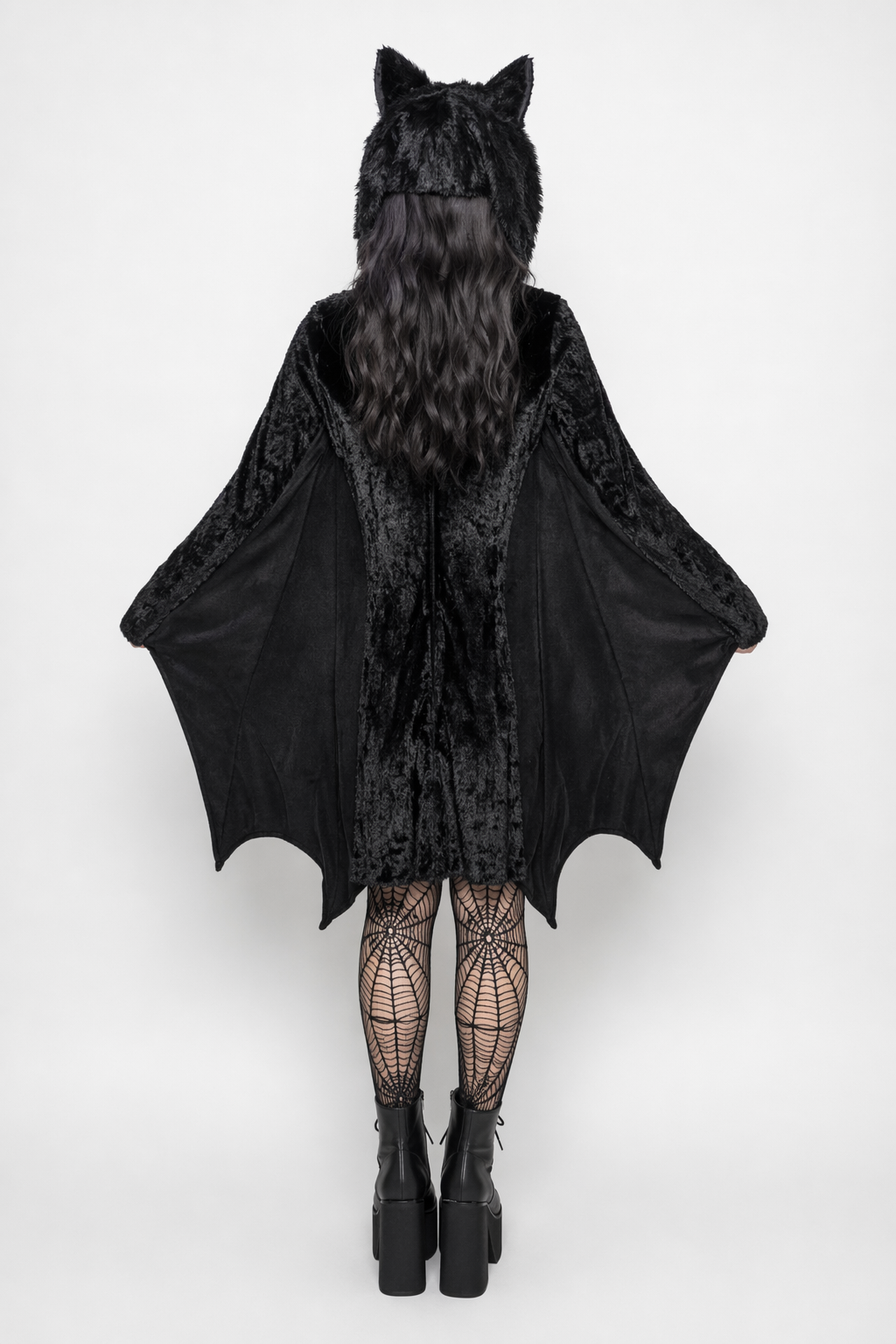 Bat-Wing Furry Complete Cosplay Set for Halloween Fun XXXL