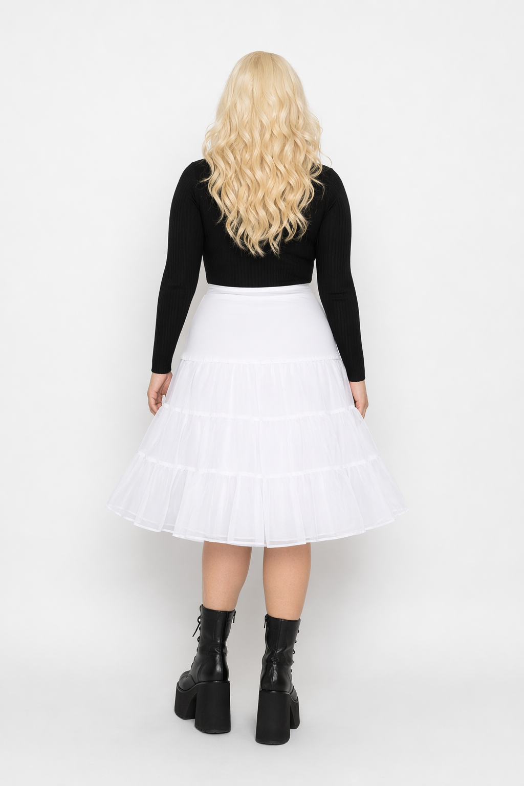 Vibrant Christmas Themed Dresses for a Chic Holiday Look White Petticoat