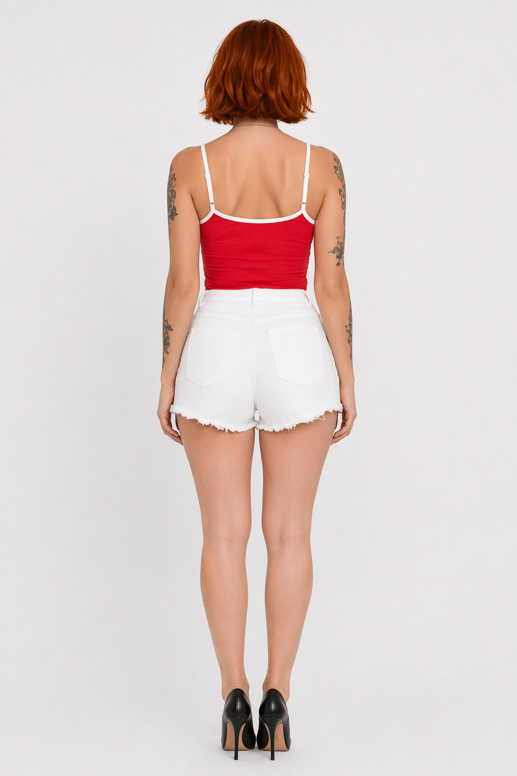 Honey Knit Crop Top for Stylish Summer Weather Wear Red